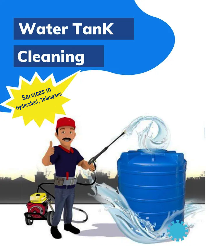 water tank cleaning services poster